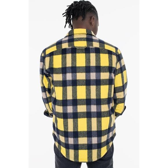 NWT $229 Large - Tommy Hilfiger Wool Blend Check Button Pocket Overshirt Autumn - Picture 8 of 8